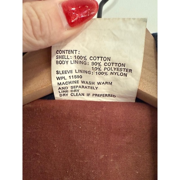 *AMAZING* Vintage Urban Equipment Denim Blue Biker Work Chore Coat Jacket size M - Picture 3 of 10